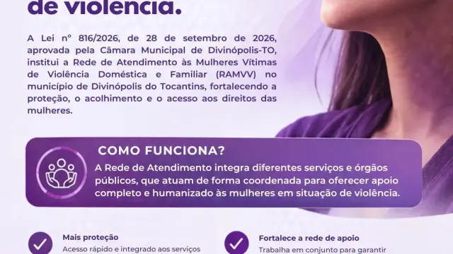Mais proteção, acolhimento e dignidade para as mulheres de Divinópolis-TO